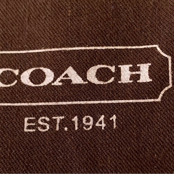 COACH smaller soft brown drawstring dust bag VVGUC ++ - Picture 2 of 7